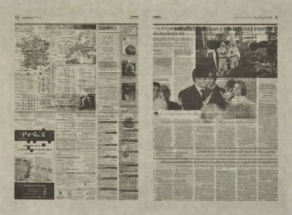 Litografia Kassay - Untitled 5/7 (Le Monde)