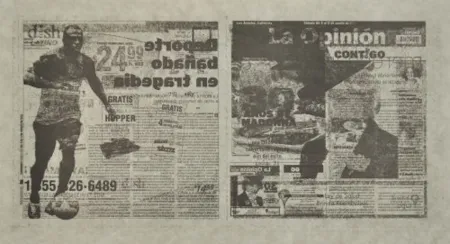 Litografia Kassay - Untitled 6/8 (La Opinión)