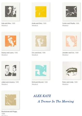 Incisione Su Legno Katz - A Tremor In The Morning