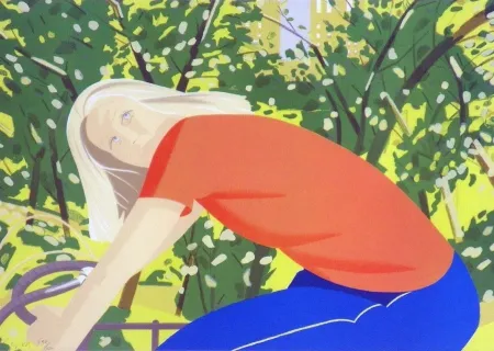 Litografia Katz -  Bicycle Rider