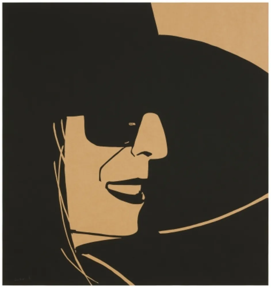 Serigrafia Katz - Big Black Hat Ada (brown)