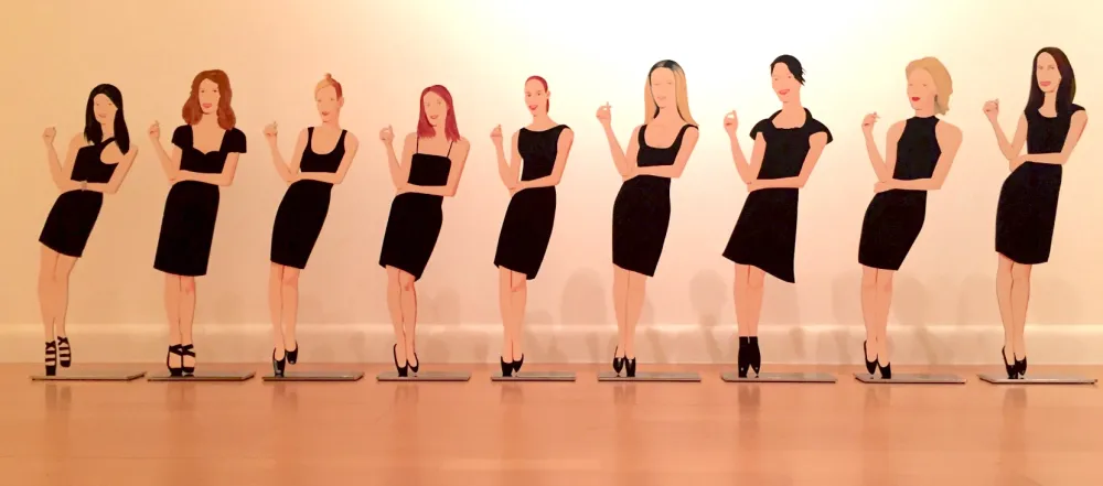 Non Tecnico Katz - Black Dress Cutouts (set of 9)