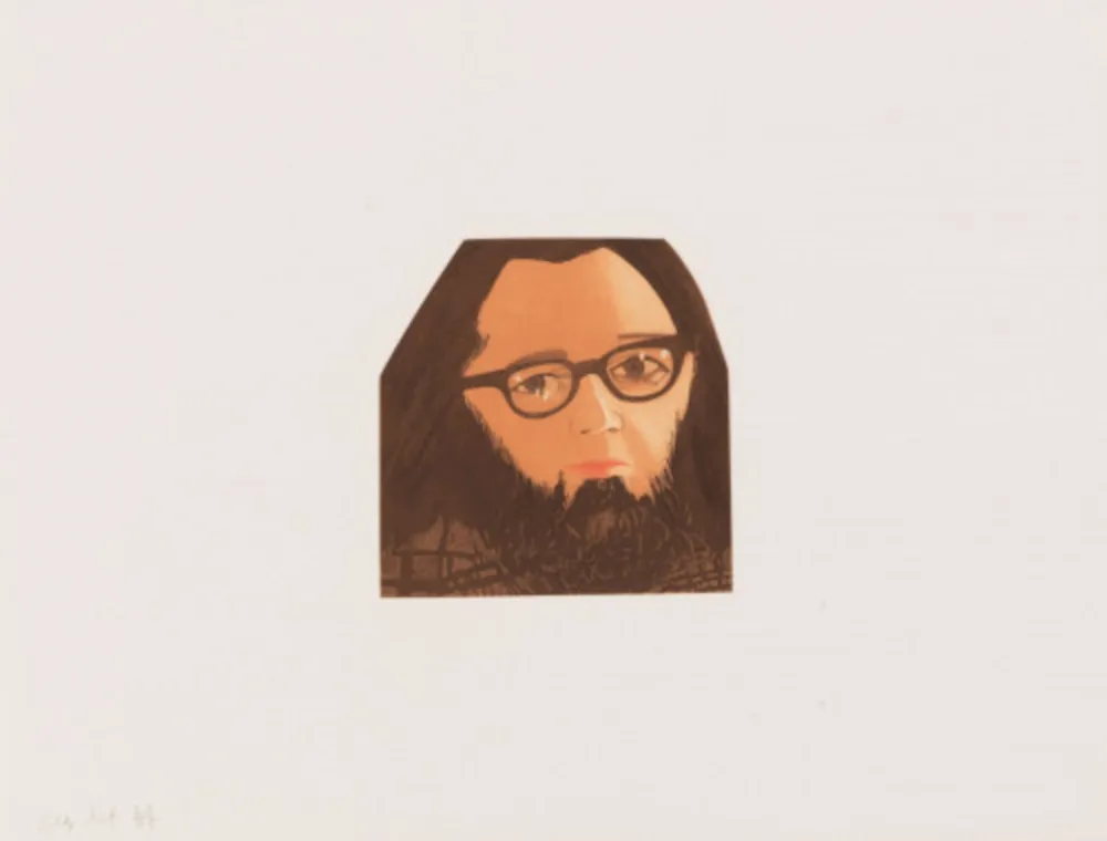 Acquatinta Katz - Face of the Poet 4