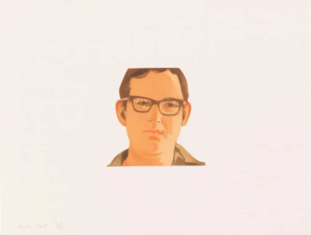 Acquatinta Katz - Face of the Poet 5