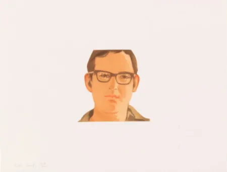 Acquatinta Katz - Face of the Poet 5