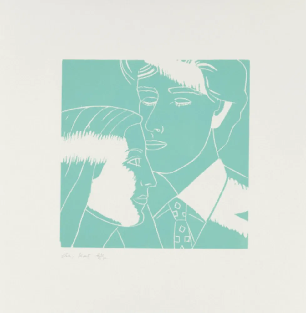 Incisione Su Legno Katz - Kriti and Vincent (from A Tremor in the Morning)
