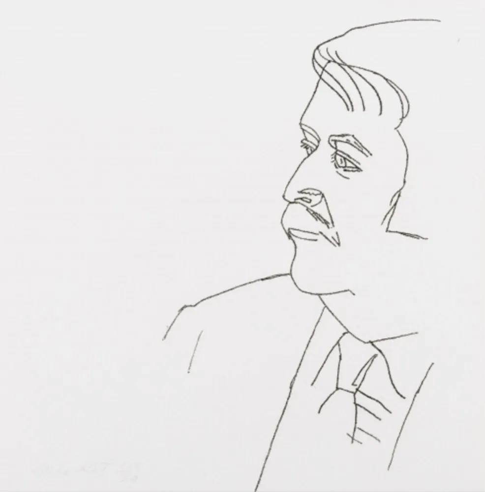 Incisione Katz - Seated Man