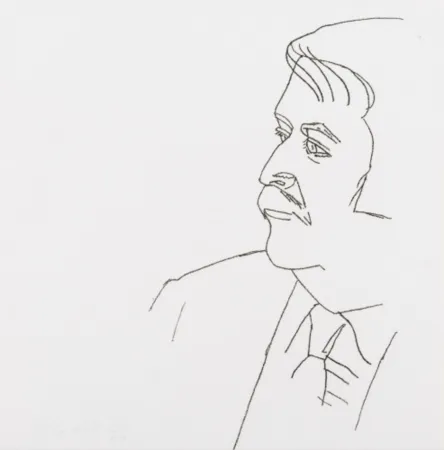 Incisione Katz - Seated Man