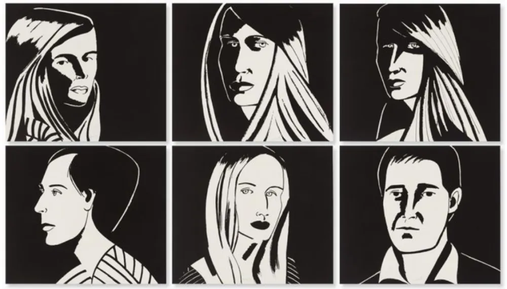 Acquatinta Katz - Six Portraits (Aquatint)