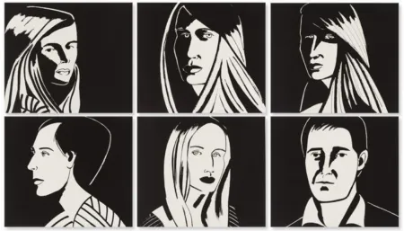 Acquatinta Katz - Six Portraits (Aquatint)