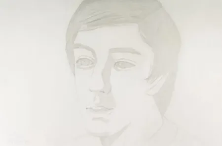 Acquaforte E Acquatinta Katz - Vincent with Open Mouth