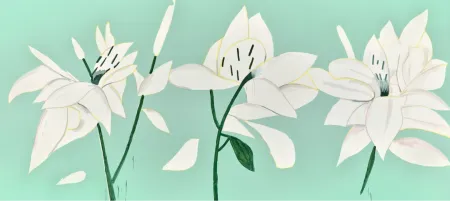 Serigrafia Katz - White Lilies 6