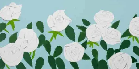 Serigrafia Katz - White Roses