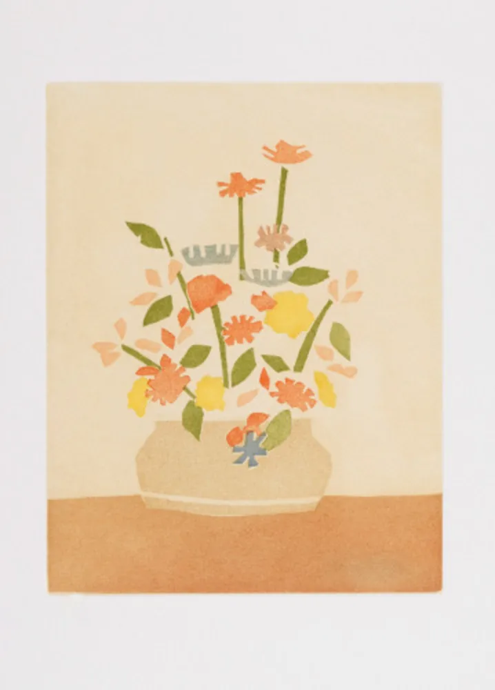 Acquatinta Katz - Wildflowers in Vase