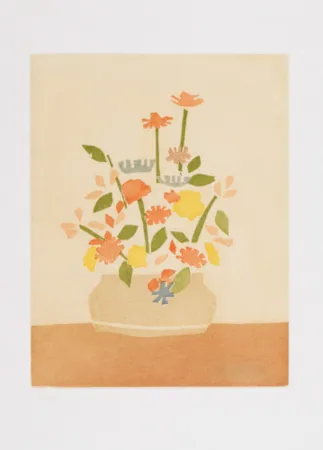 Acquatinta Katz - Wildflowers in Vase
