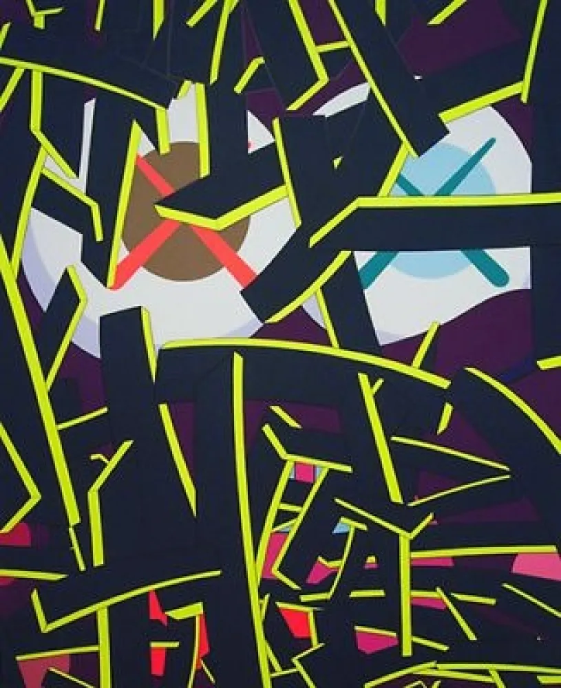 Serigrafia Kaws - Paper Smile