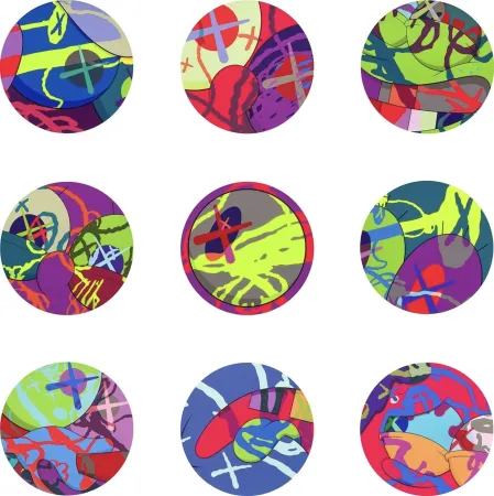 Multiplo Kaws - The News (portfolio of 9 prints)