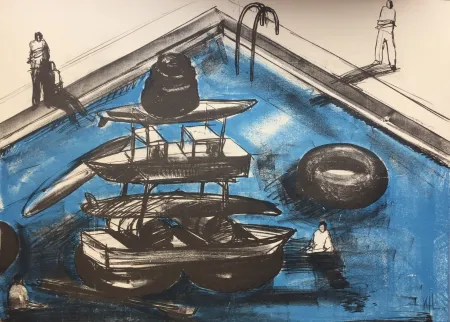 Litografia Kcho - Regresa vida mia que te espero 4