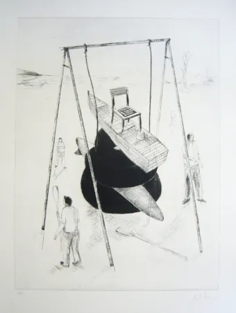 Acquaforte E Acquatinta Kcho - Sans titre 3