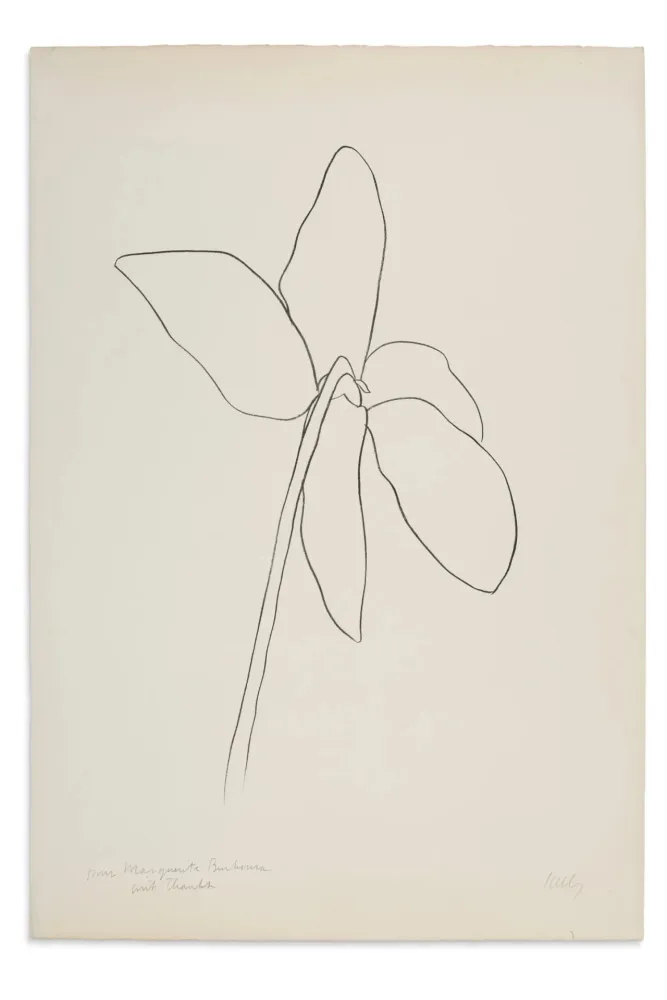 Litografia Kelly - Cyclamen IV, 1964-1965