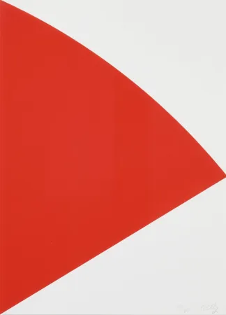 Litografia Kelly - Red Curve (For Joel)