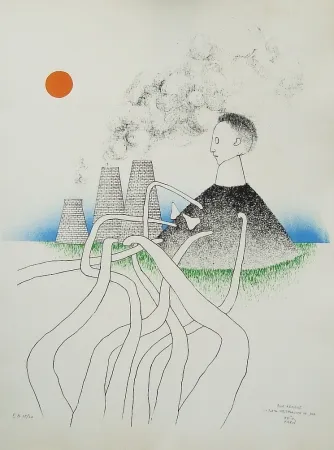 Litografia Kern - La porta westphalica de jour