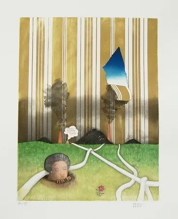 Acquaforte E Acquatinta Kern - Madame Hellbeen aime la nature