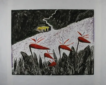 Acquaforte E Acquatinta Kettel - Flusslandschaft / River Landscape