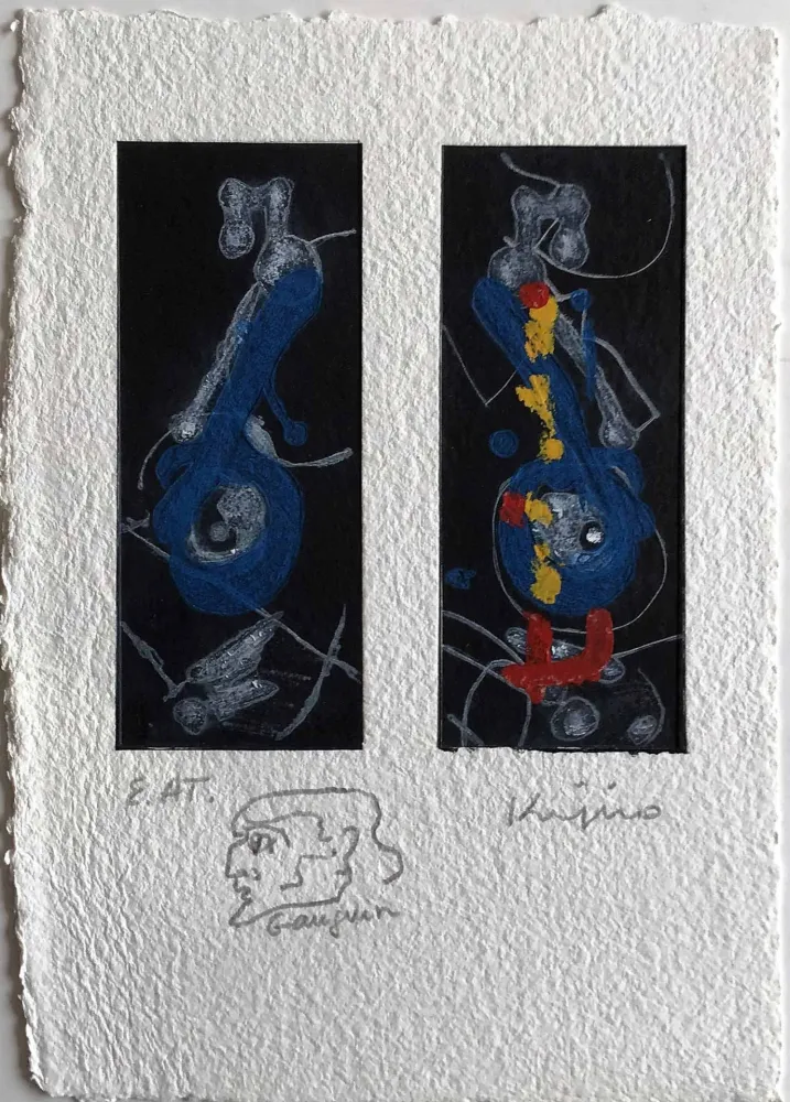 Incisione Kijno - Hommage à Max PAPART