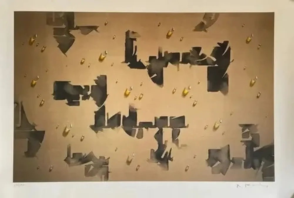 Litografia Kim - Gouttes  circa 2008