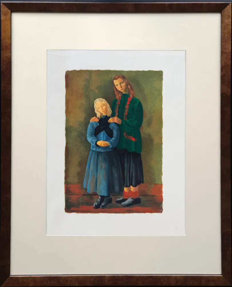 Litografia Kisling - Les enfants inspirés (Inspired Children)