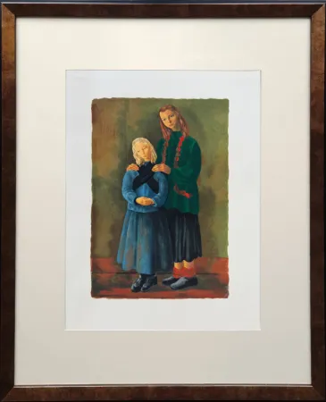 Litografia Kisling - Les enfants inspirés (Inspired Children)