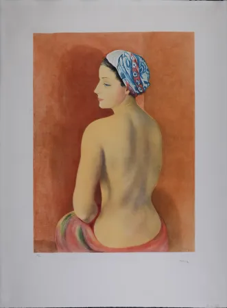 Acquatinta Kisling - Nu au Turban 