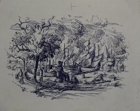 Litografia Kitzel - Port