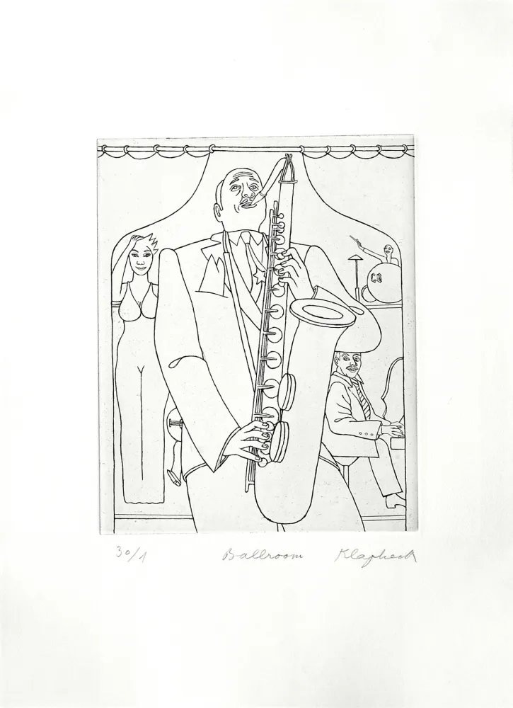 Incisione Klapheck - Ballroom