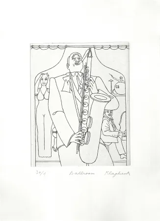 Incisione Klapheck - Ballroom