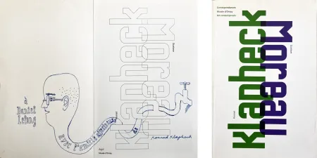 Libro Illustrato Klapheck - KLAPHECK/MOREAU. Catalogue et beau dessin original de Klapheck (2008)