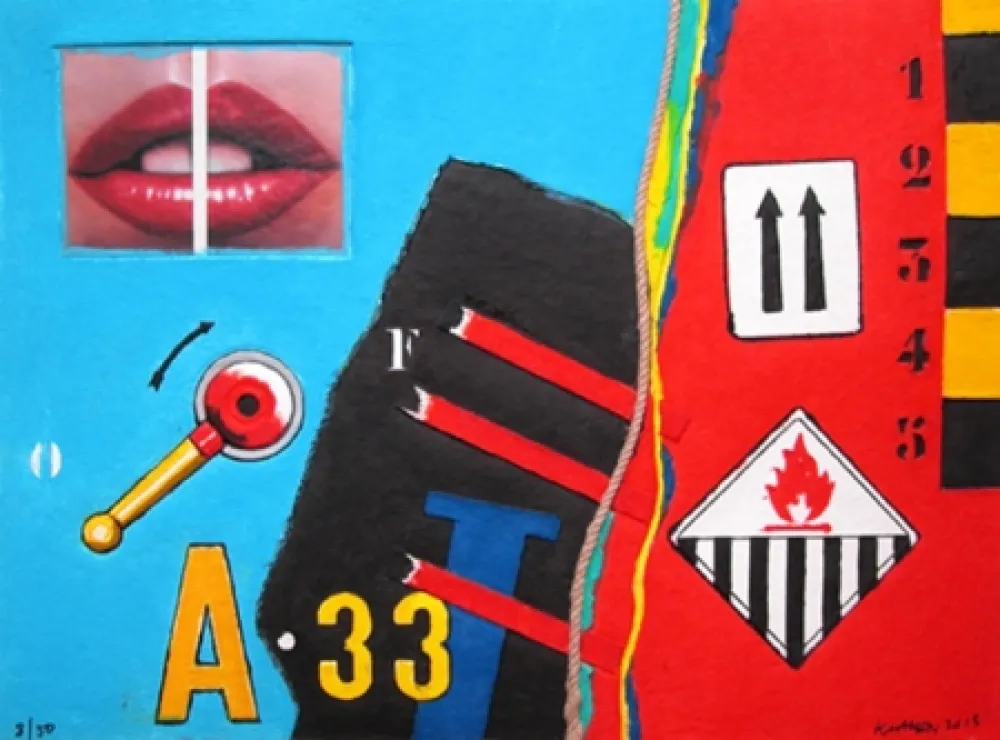 Non Tecnico Klasen - A 33 - Aquagravure de Peter KLASEN