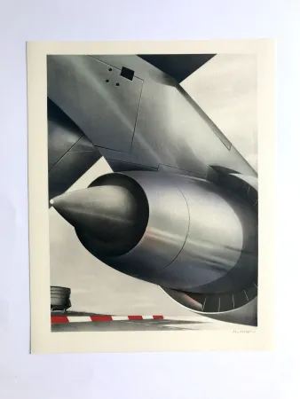 Litografia Klasen - Aérodrome (L'Air II)