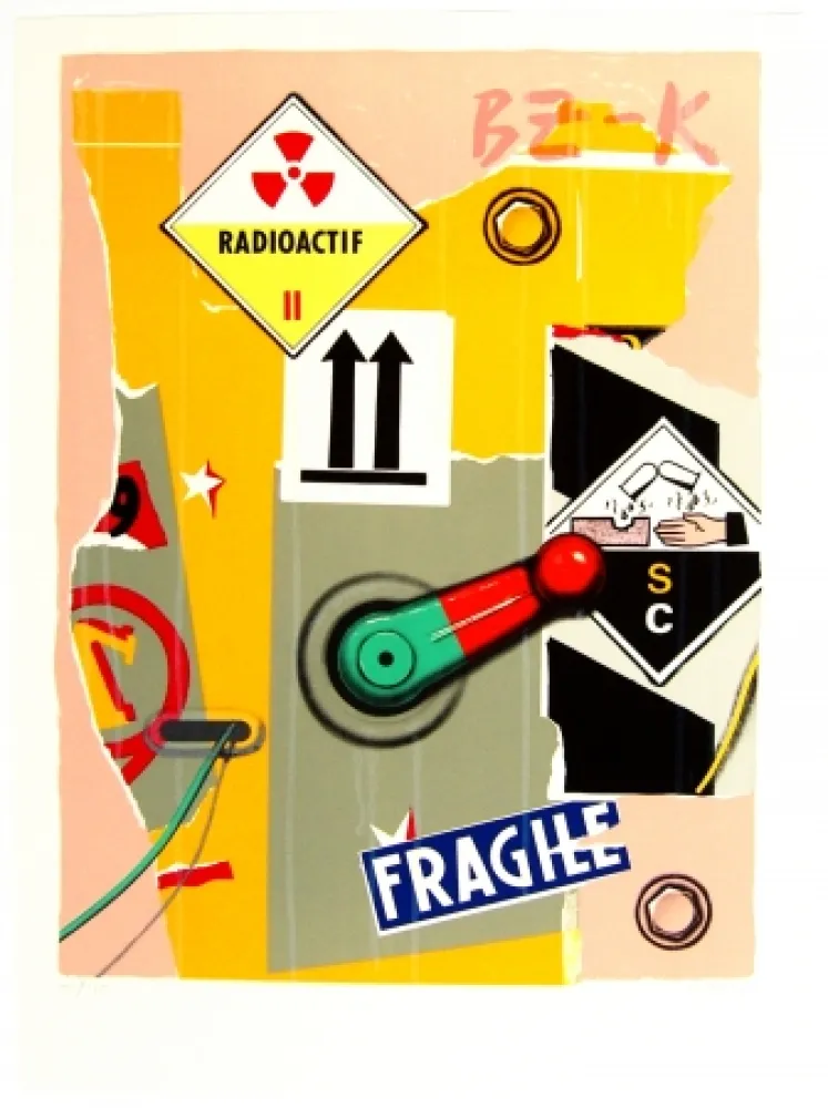 Litografia Klasen - Radioactif fragile