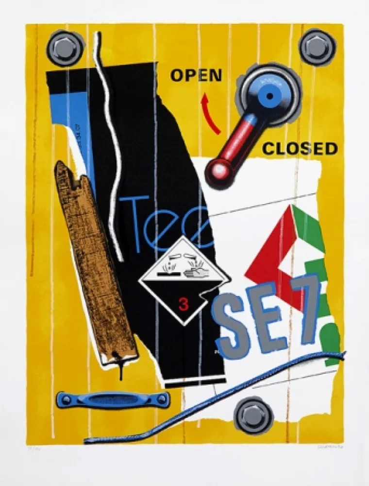 Serigrafia Klasen - Se 7 faune jaune