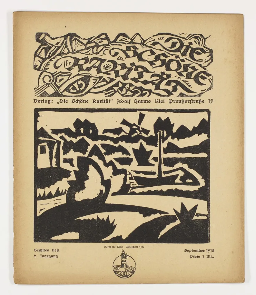 Incisione Su Legno Klein - Landschaft (Die schöne Rarität)