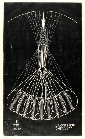 Linoincisione Klien,  - Light in Glass III