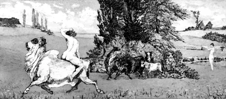 Acquaforte E Acquatinta Klinger - Apollo e Dafne III