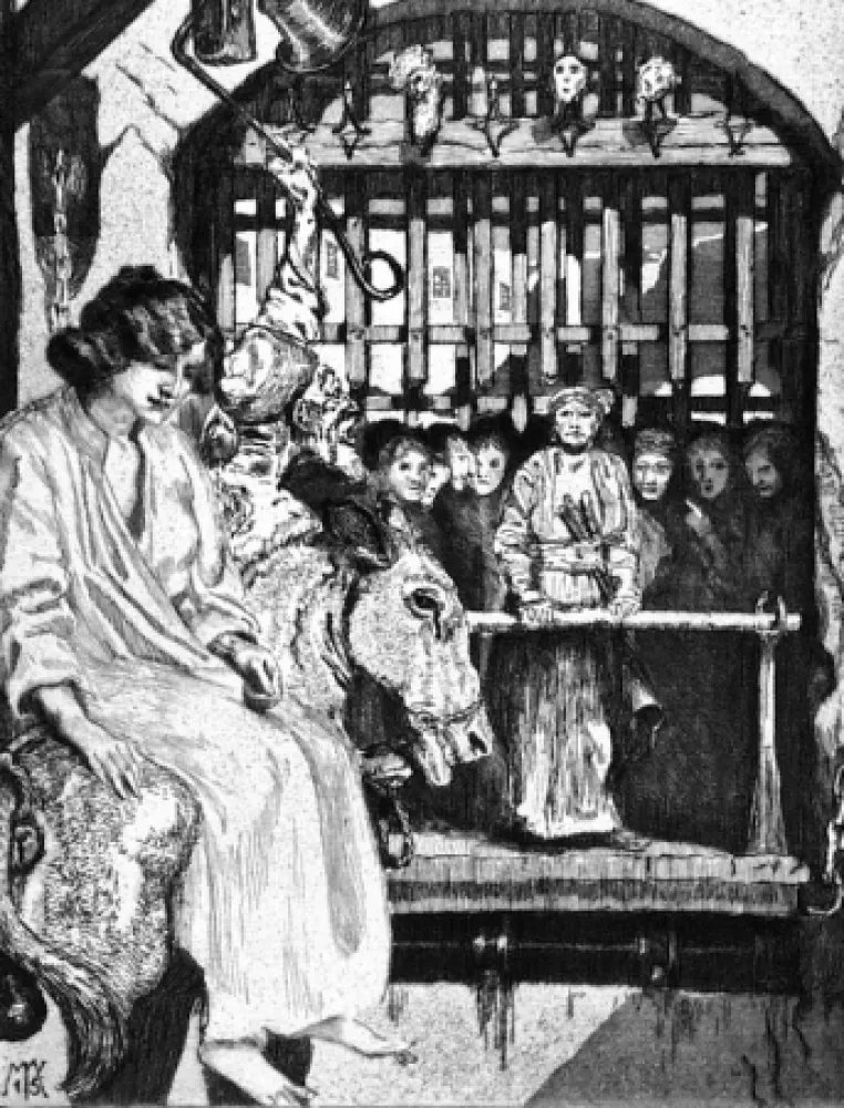 Acquaforte E Acquatinta Klinger - Davanti alla porta