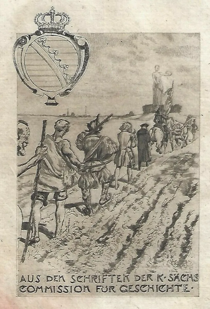 Acquaforte E Acquatinta Klinger - Kollektiv-Titel für Veröffentlichungen der kgl. sächsischen Komission für Geschichte