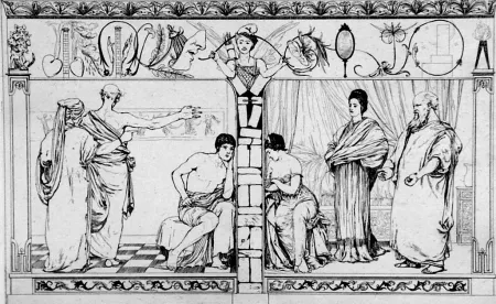 Acquaforte E Acquatinta Klinger - Piramo e Tisbe I(foglio 2a)