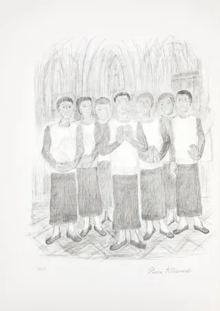 Litografia Klossowski - Chorale de garçon (le choeur)