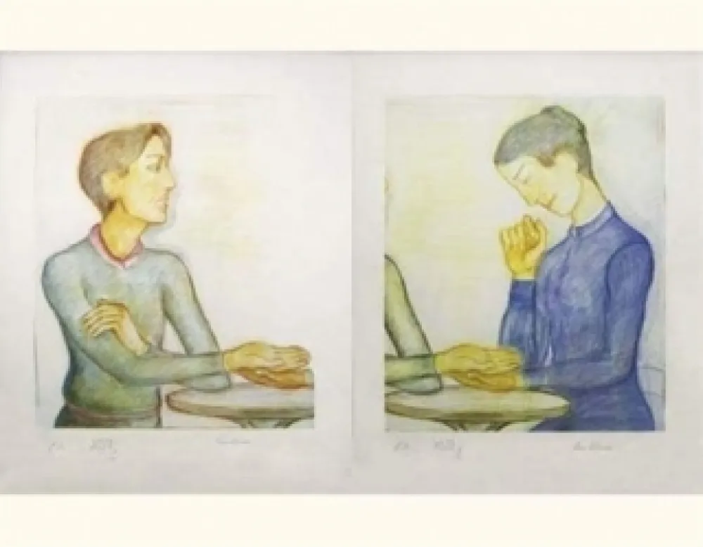 Litografia Klossowski - La chiromancienne