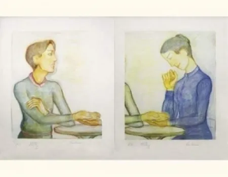 Litografia Klossowski - La chiromancienne